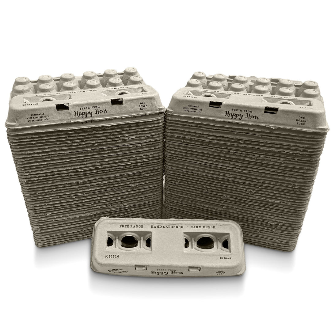 Henlay Blank Stamping Egg Cartons - 25, 90, or 250 - - Egg Cartons by My Pet Chicken