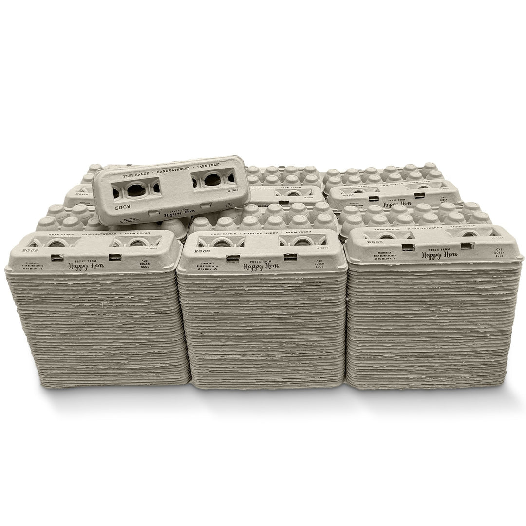 Henlay Blank Stamping Egg Cartons - 25, 90, or 250 - - Egg Cartons by My Pet Chicken