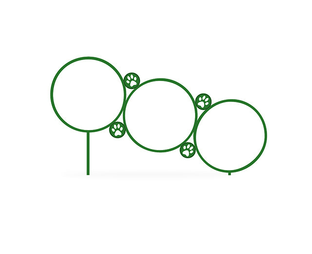 BarkPark Small Hoop Jump - Natural - by BarkPark