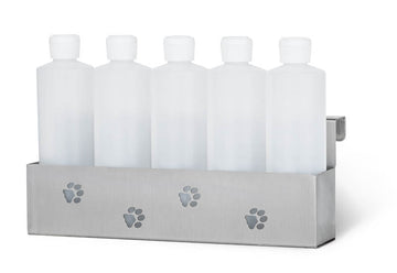 Petlift Stainless Steel Bottle Holder for Grooming Tubs - Five Bottle Holder - Tub Accessories by Petlift
