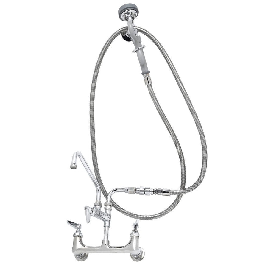 Petlift Deluxe Wall Mount Grooming Faucet 8″ Center w/Vacuum Breaker - - Tub Faucet by Petlift