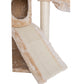 Armarkat 59" Spacious Thick Fur Real Wood Cat Tower with Basket Lounge and Ramp - - Cat Tree by Armarkat