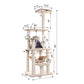 Armarkat 65" Real Wood Cat Tree with Sisal Rope, Hammock and Soft-side Playhouse - - Cat Tree by Armarkat