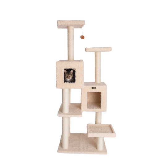 Armarkat 67" Multi-Level Real Wood Cat Tree with Two Condos - - Cat Tree by Armarkat