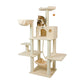 Armarkat 69" Multi-Level Real Wood Cat Tree with Hammock Bed and Climbing Center - - Cat Tree by Armarkat