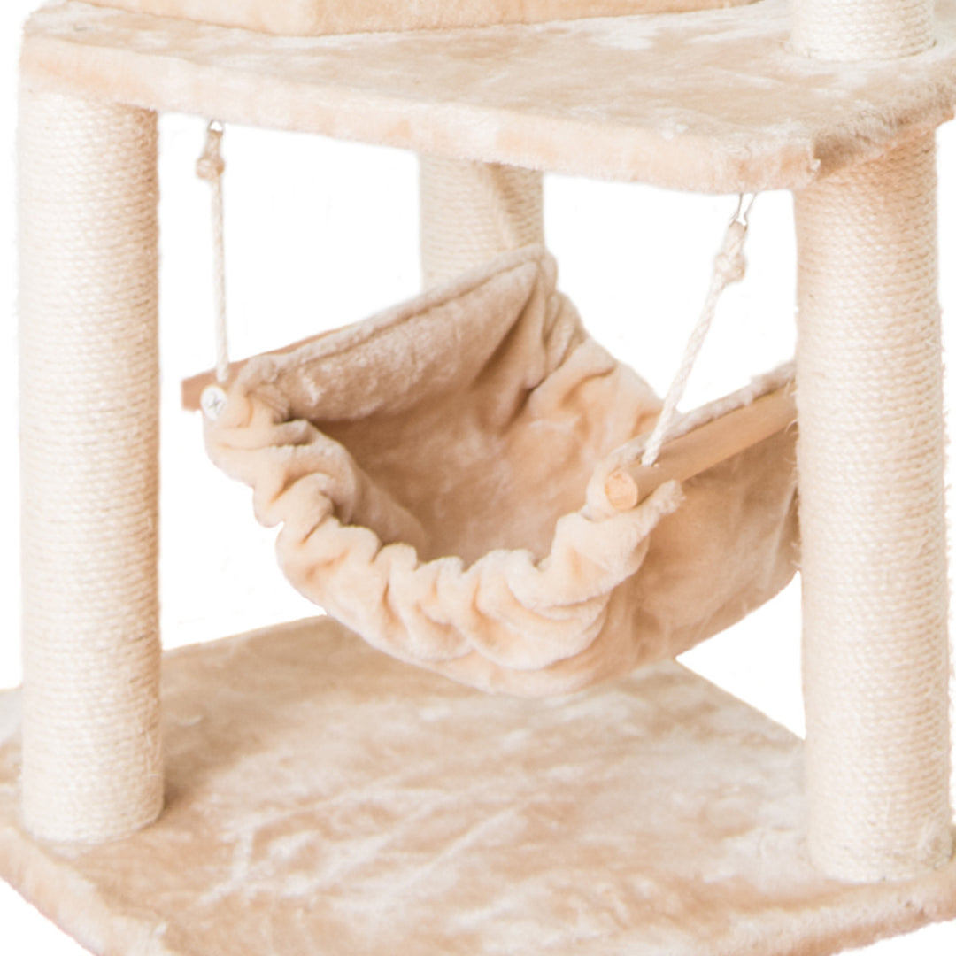 Armarkat 72" Real Wood Cat Tower with Lounge Basket - - Cat Tree by Armarkat