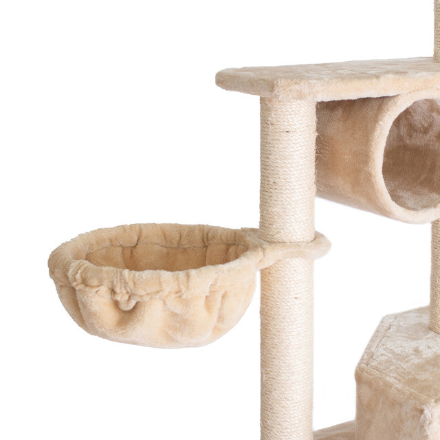 Armarkat 72" Real Wood Cat Tower with Lounge Basket - - Cat Tree by Armarkat