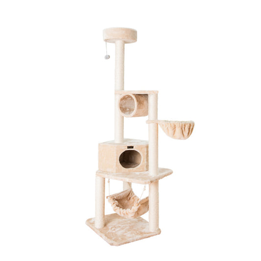 Armarkat 72" Real Wood Cat Tower with Lounge Basket - - Cat Tree by Armarkat