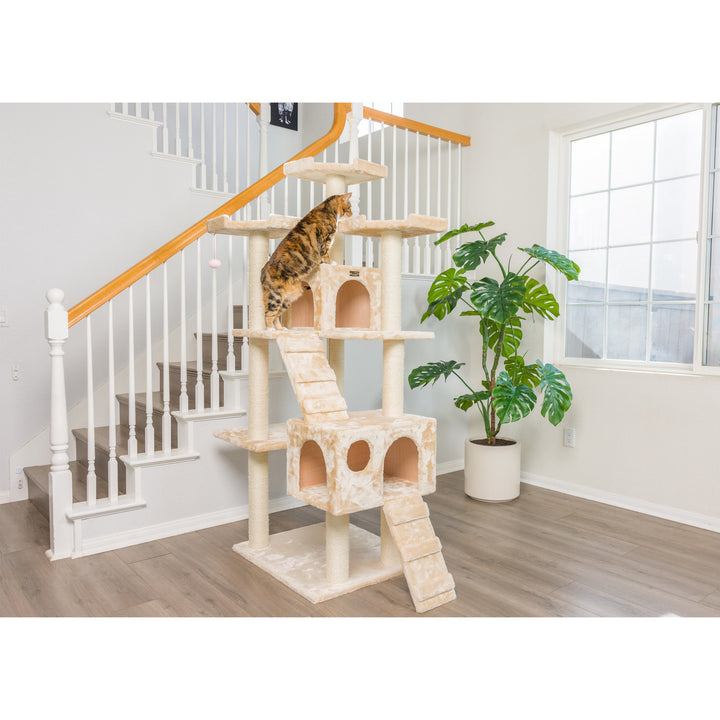 Armarkat 74" Multi-Level Real Wood Cat Tree - - Cat Tree by Armarkat