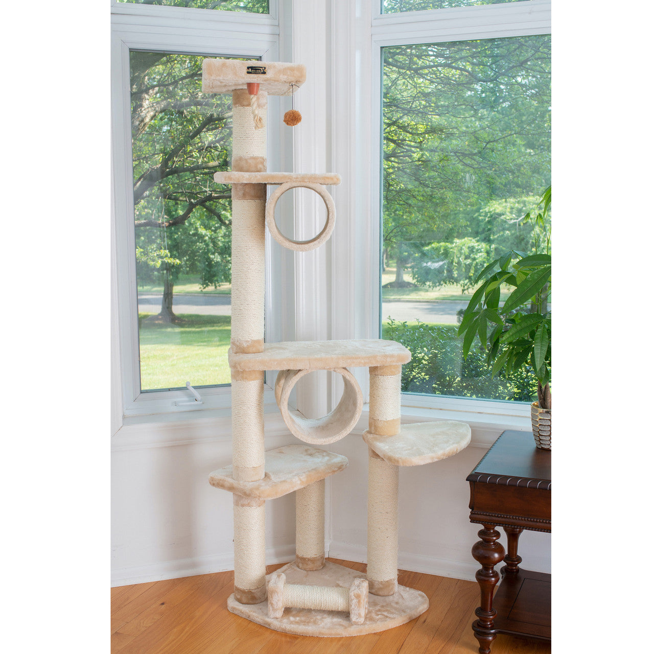 Armarkat 74" Press Wood Cat Tree with Cured Sisal Scratching Posts - - Cat Tree by Armarkat