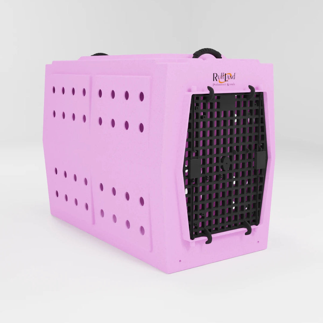 RuffLand X-Large Kennel - Light Pink Single Door - by Ruff Land Performance Kennels