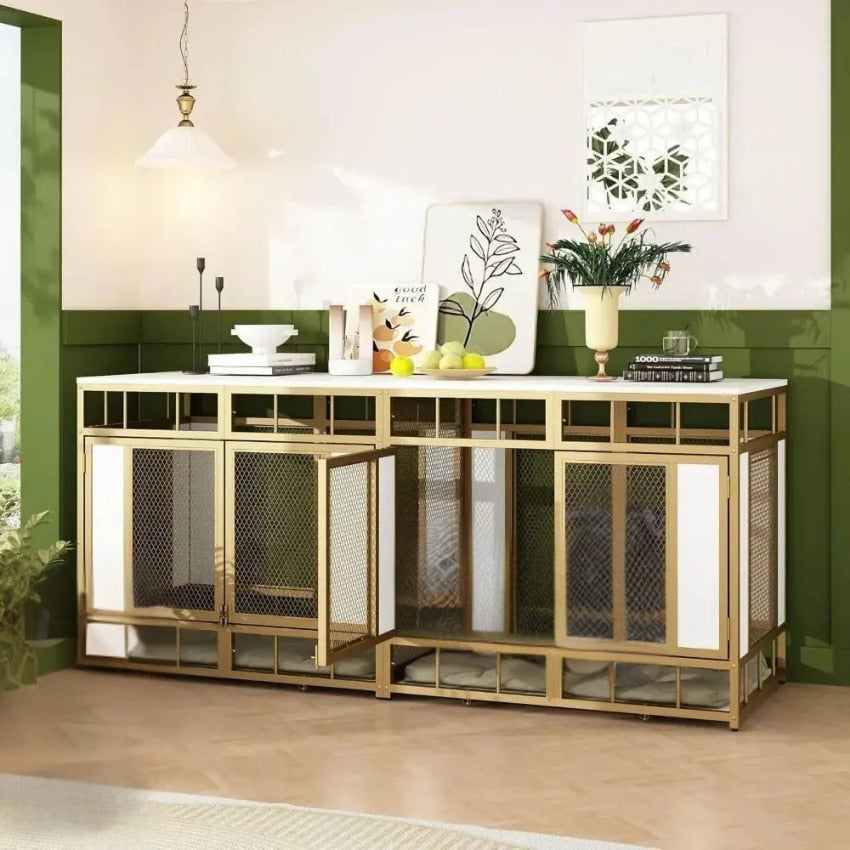 OnePaw ASTRAEA Double Dog Crate - - Furniture Crate by OnePaw Dog Company