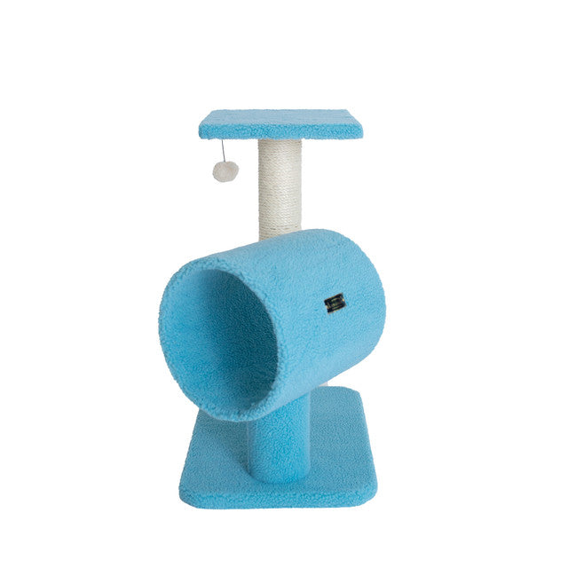 Armarkat 25" Cat Tree with Scratcher and Tunnel - Sky Blue - - Cat Tree by Armarkat