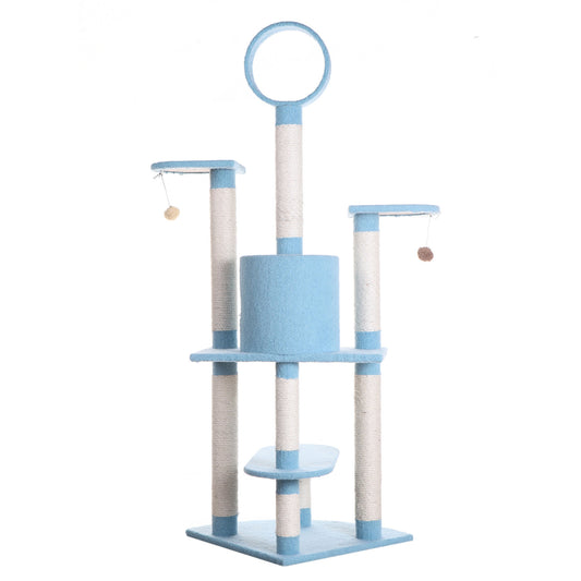 Armarkat 65" Classic Cat Tree - Sky Blue - - Cat Tree by Armarkat