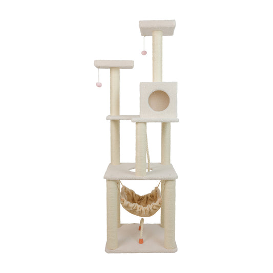 Armarkat 73" 4-Level Classic Cat Tree - Ivory - - Cat Tree by Armarkat