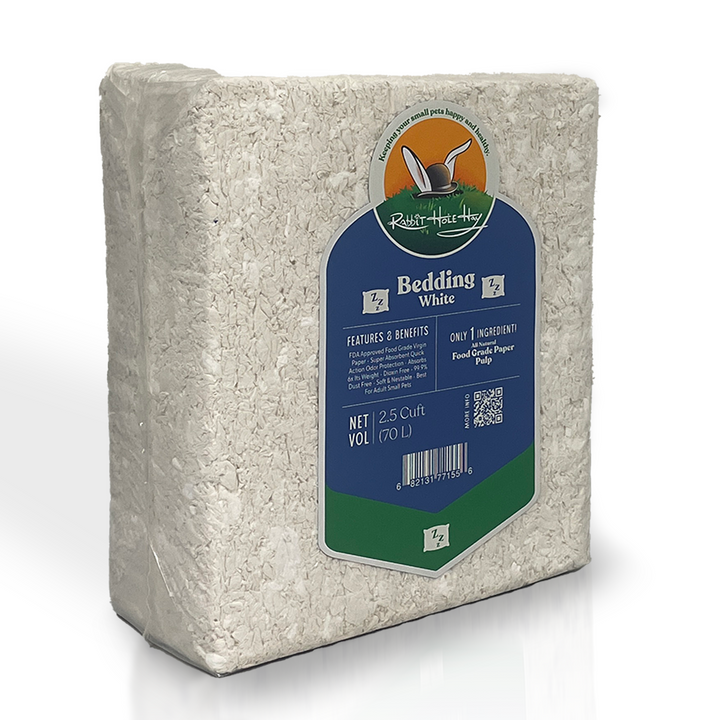Ultra Premium Food Grade White Bedding - 2.5 cuft - Bedding by Rabbit Hole Hay