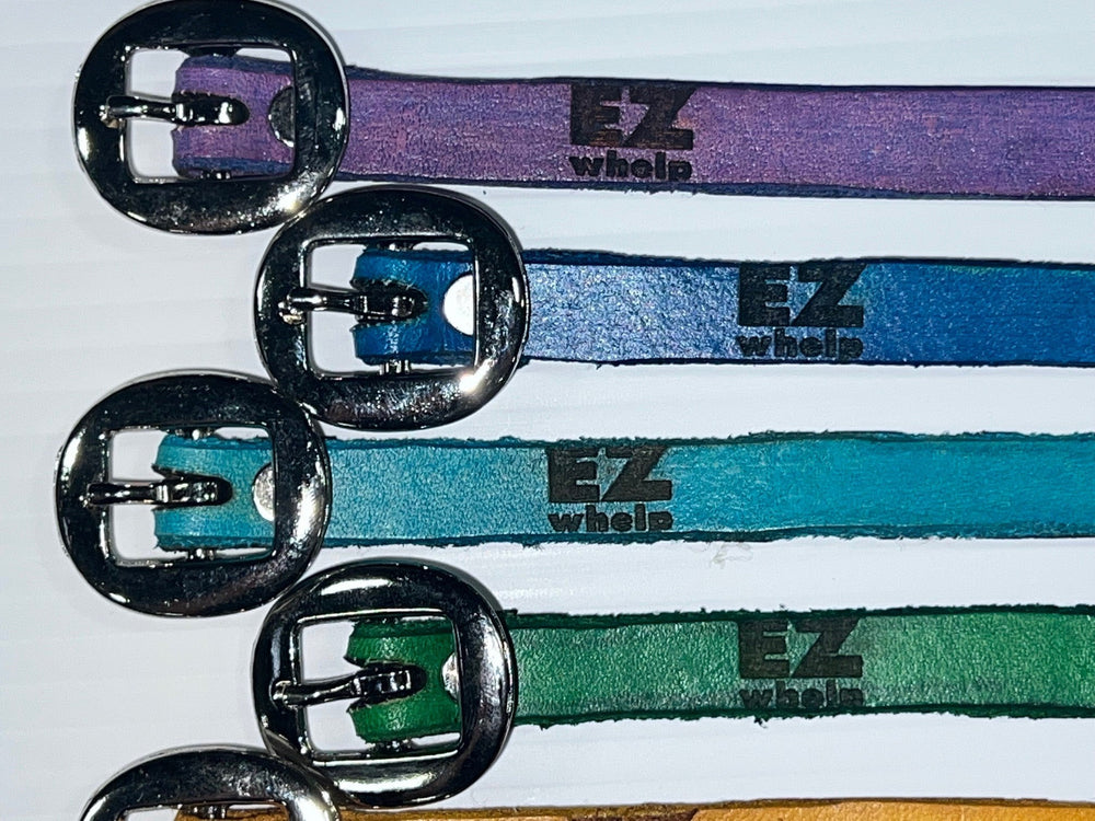 Genuine Leather Puppy Collars (set of 12) - - Whelping Supply by EZwhelp