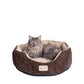 Armarkat Cozy Pet Bed for Cats and Extra Small Dogs - Mocha/Beige - - Cat Beds by Armarkat