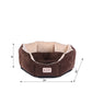 Armarkat Cozy Pet Bed for Cats and Extra Small Dogs - Mocha/Beige - - Cat Beds by Armarkat