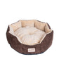 Armarkat Cozy Pet Bed for Cats and Extra Small Dogs - Mocha/Beige - - Cat Beds by Armarkat