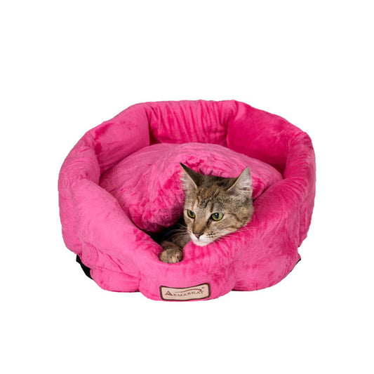 Armarkat Warm Cat Bed - Pink - - Cat Beds by Armarkat