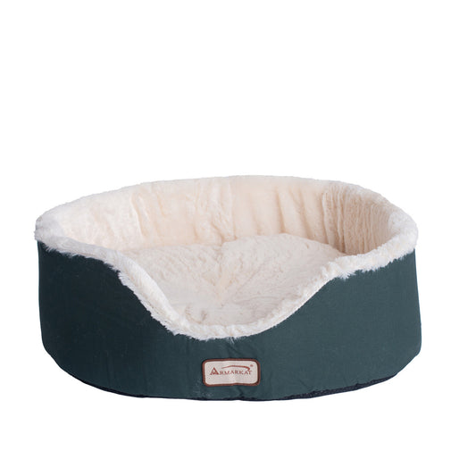 Armarkat Oval Cat Bed - Laurel Green/Ivory - - Cat Beds by Armarkat
