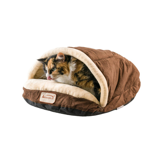 Armarkat Slipper Shape Cat Bed - Mocha/Beige - - Cat Beds by Armarkat