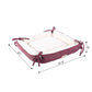 Armarkat 2-in-1 Cat Bed and Fleece Mat - Burgundy/Ivory - - Cat Beds by Armarkat