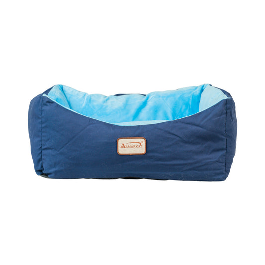 Armarkat Small Pet Bed - Navy Blue/Sky Blue - - Pet Bed by Armarkat