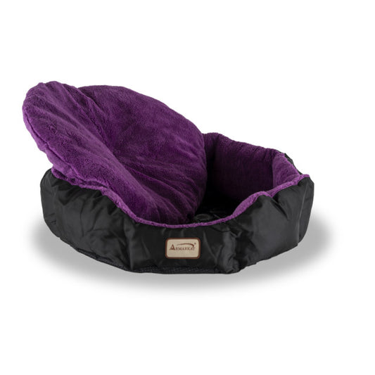 Armarkat Large Soft Pet Bed - Purple/Black - - Pet Bed by Armarkat