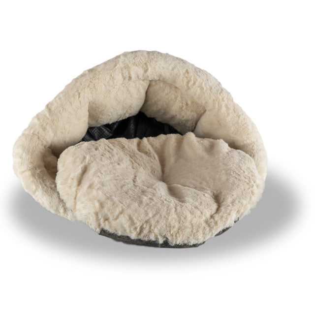 Armarkat Cozy Cat Bed - Beige/Gray - - Cat Beds by Armarkat