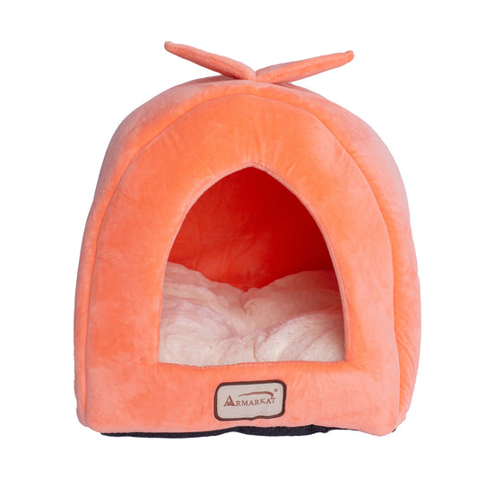 Armarkat Cat Cave - Orange/Ivory - - Cat Beds by Armarkat