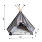Armarkat Cat Bed Teepee Style - Striped Pattern - - Cat Beds by Armarkat