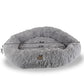 Armarkat Extra Large Fluffy Round Cat Bed - Gray - - Pet Bed by Armarkat