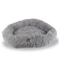 Armarkat Extra Large Fluffy Round Cat Bed - Gray - - Pet Bed by Armarkat