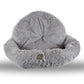 Armarkat Extra Large Fluffy Round Cat Bed - Gray - - Pet Bed by Armarkat