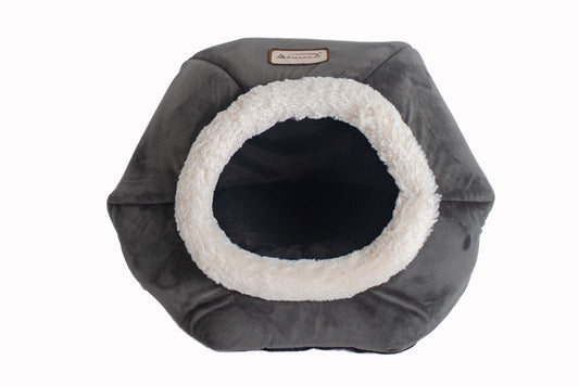 Armarkat Cat Bed - Gray Velvet - - Cat Beds by Armarkat