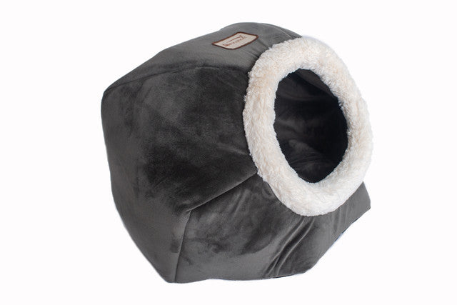 Armarkat Cat Bed - Gray Velvet - - Cat Beds by Armarkat