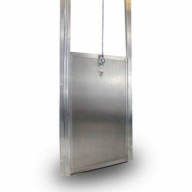 Security Boss Kennel Clad™ Insulated Guillotine Kennel Door - - Pet Doors by Security Boss