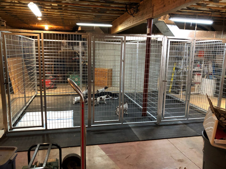 TK Products Complete 5’W x 8’L x 6’H Kennel Run w/ Stainless Steel Hardware - - Dog Kennels & Runs by TK Products