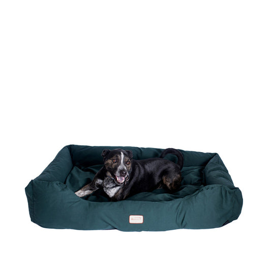 Armarkat Bolstered Large Dog Bed - Laurel Green - - Dog bed by Armarkat