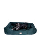 Armarkat Bolstered Large Dog Bed - Laurel Green - - Dog bed by Armarkat