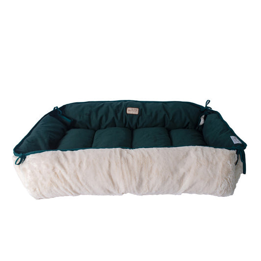 Armarkat X-Large Dog Bed and Mat - Green/Ivory - - Dog bed by Armarkat