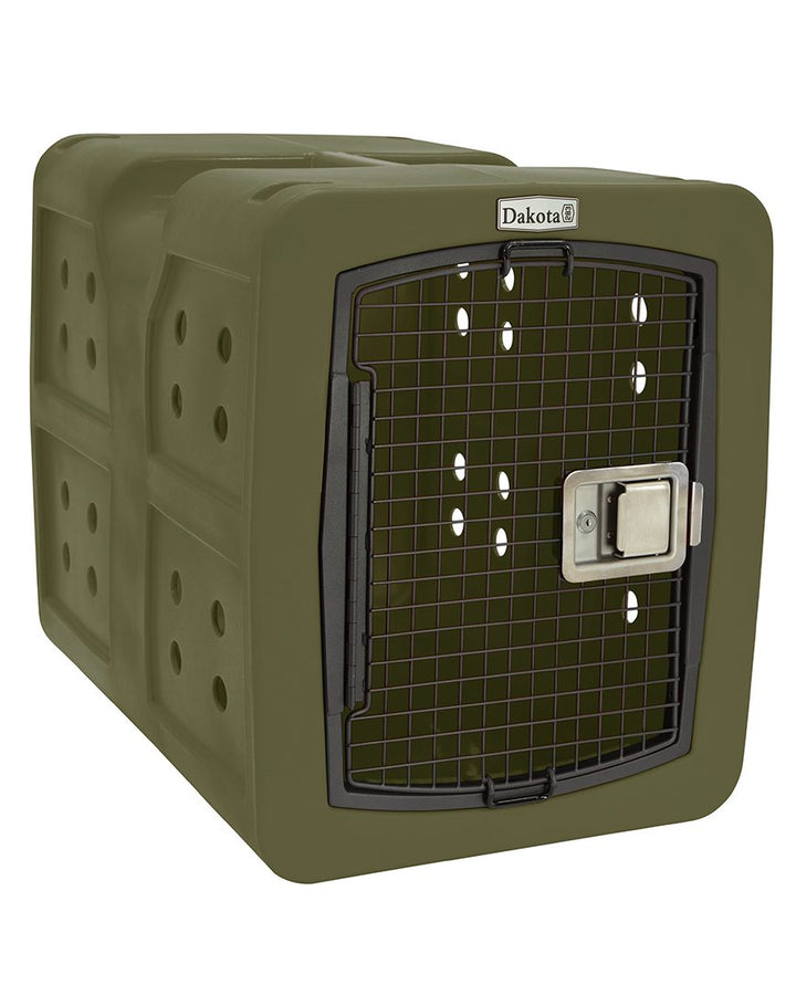 Dakota283 G3 Medium Framed Kennel - Olive No Antimicrobial Protection - Dog crates by Dakota 283