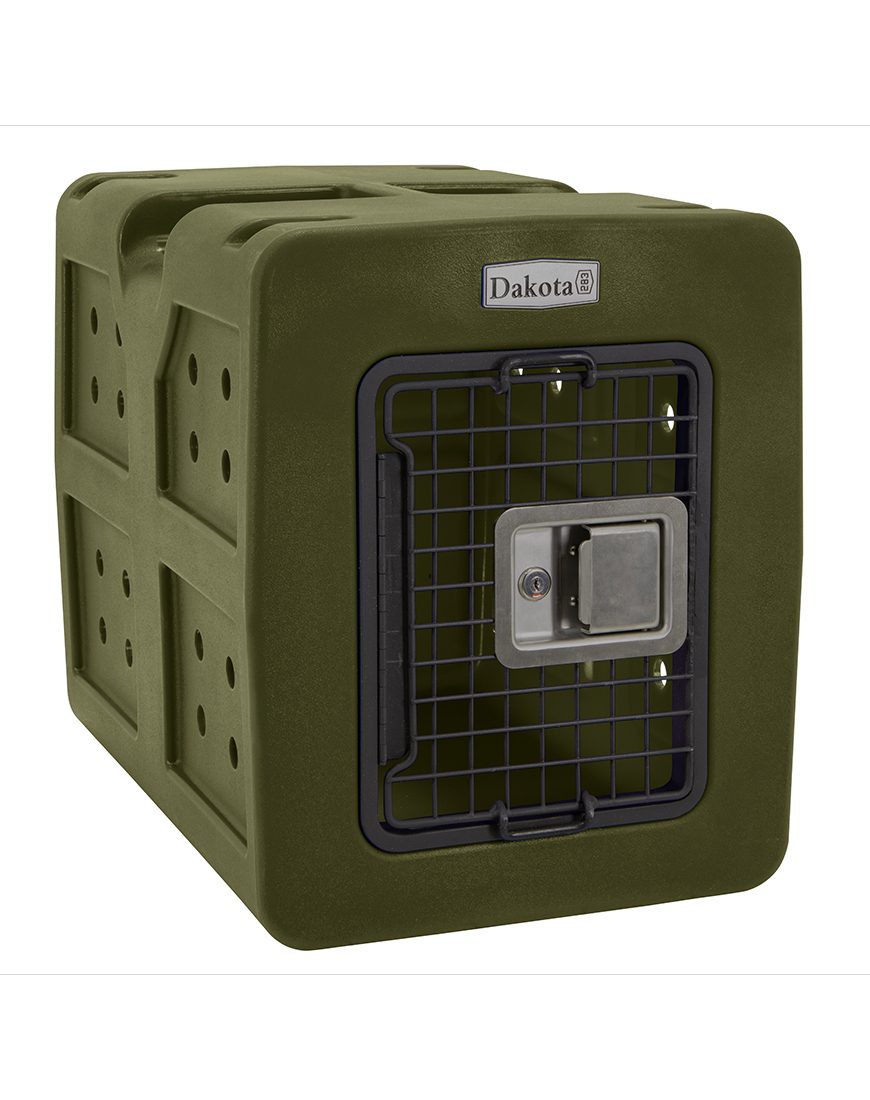 Dakota283 G3 Small Framed Kennel - Olive No Antimicrobial Protection - Dog crates by Dakota 283