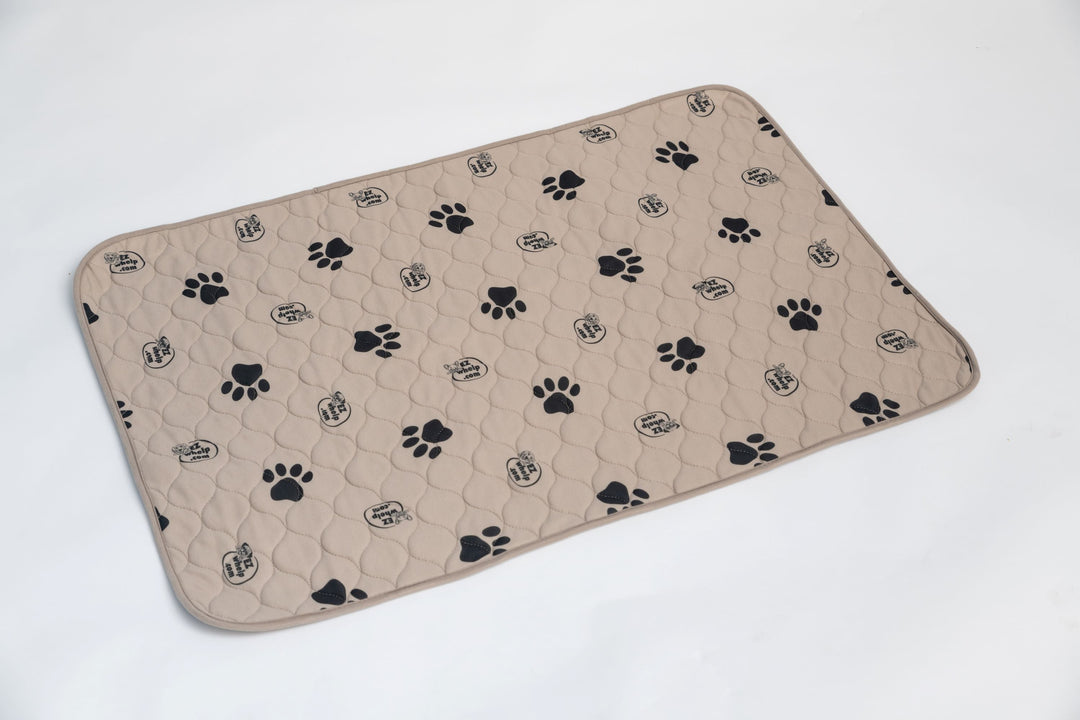 Light Brown Paw Print Pad/Mat, 2-Pack - - Pad by EZwhelp