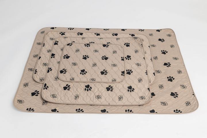 Light Brown Paw Print Pad/Mat, 2-Pack - - Pad by EZwhelp