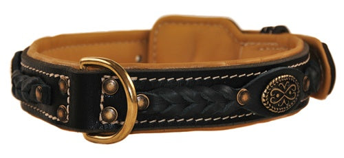 Dean & Tyler Dean's Legend Leather Collar - Black Brown - Collar by Dean & Tyler