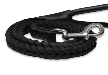 Dean & Tyler Comfort Braid Rolled Leather Leash - - Leash by Dean & Tyler