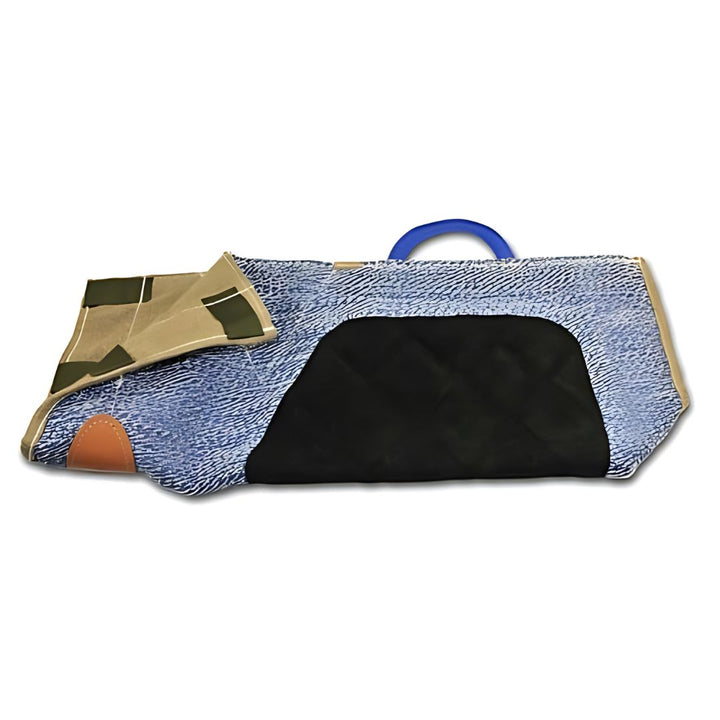 Dean & Tyler Adult Bite Sleeve Cover - French Linen with Leather - Training Equipment by Dean & Tyler